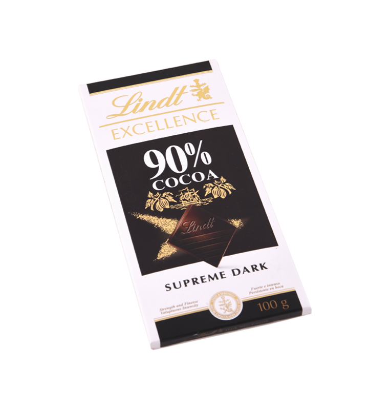 Vente en ligne de chocolat noir LINDT 90% Cacao 100GR- Monoprix