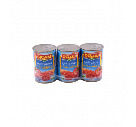 Sauce tomate pelée cubée
